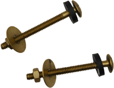 PC-1103000C-DIY (M10743-DIY) ชุดน๊อตยึดถังพักน้ำชักโครก (ทองเหลือง)