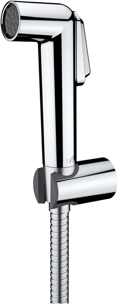 FXHOY-H05CHS หัวฉีดชำระพลาสติกรุ่น Hori ชุบโครเมี่ยมสายสแตนเลส 1.2 เมตร