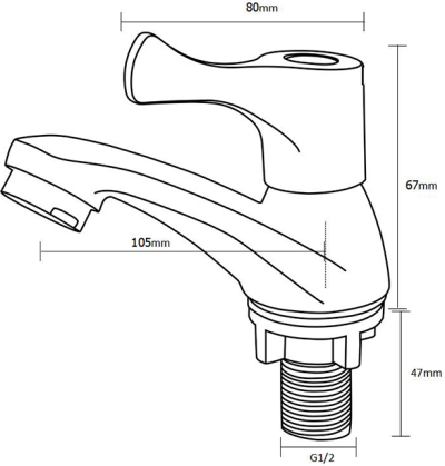 BN 22B9696 ก็อกน้ำล้างหน้าน้ำเย็น