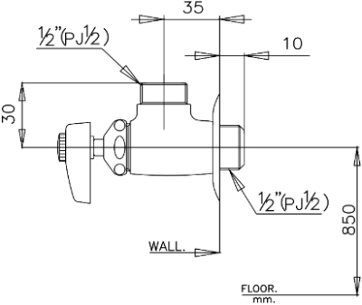 TS106B6(HM) วาล์วเปิด-ปิดน้ำ