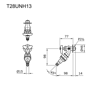 T28UNH13 ก๊อกสนาม
