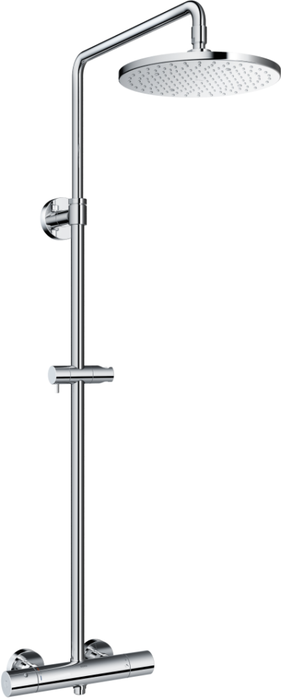 TBW07404T ก๊อกผสมสำหรับยืนอาบน้ำแบบปรับอุณหภูมิคงที่ พร้อมฝักบัวก้านแข็ง