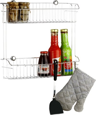 HW102-W102E ตะแกรงวางของติดผนัง 2 ชั้นใหญ่