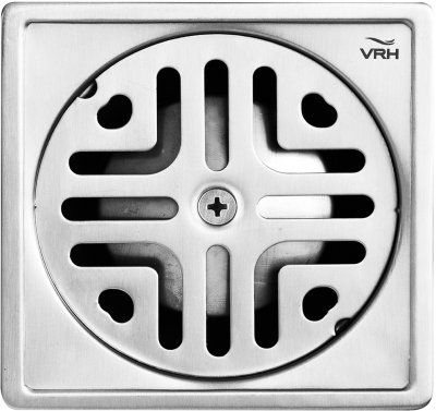 FUVHU-W001DS ตะแกรงกันกลิ่นสี่เหลี่ยม 3.5" ฝากลม ท่อ 1.1/2"