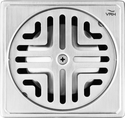 FUVHU-W001AS ตะแกรงกันกลิ่นสี่เหลี่ยม 4" ฝากลม ท่อ 2"