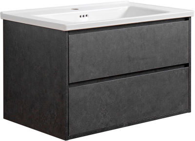 J BC-7039-GR/SET ชุดอ่างล้างหน้าพร้อมตู้เก็บของ ลิ้นชัก ขนาด 80 ซม.