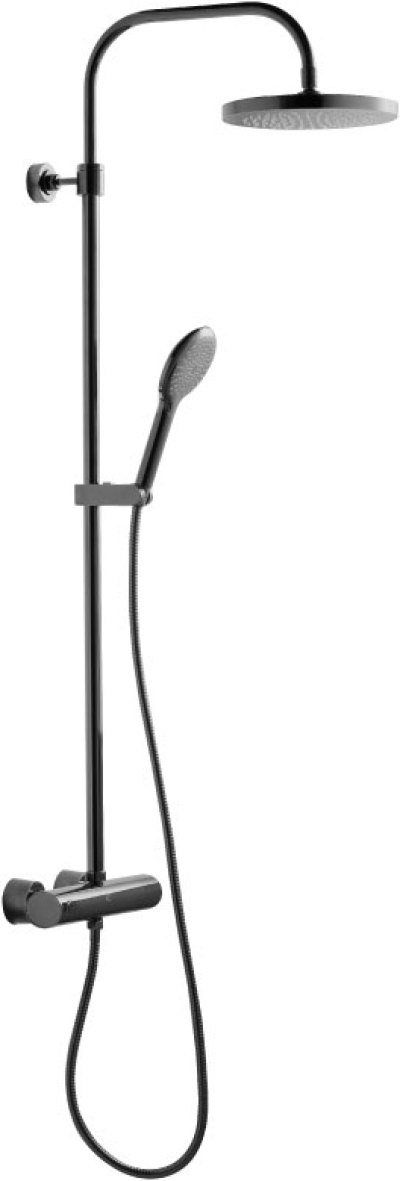 CPF300H1H2#BN2 ก๊อกผสมยืนอาบน้ำ พร้อมวาล์วควบคุมอุณหภูมิ ฝักบัวสายอ่อน 1 ฟังก์ชั่งและฝักบัวก้านแข็ง 1 ฟังก์ชั่น รุ่น QUIL