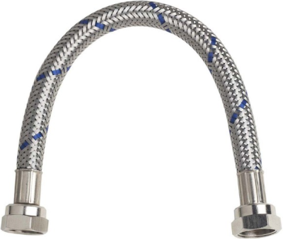 SC-SF 12 สายน้ำดีสแตนเลส (น้ำเย็น) F1/2"XF3/4" หุน ยาว 12 นิ้ว