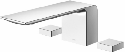 TBP02201T#PN ก๊อกผสมสำหรับลงอ่างอาบน้ำ ชนิดติดเคาน์เตอร์ (3 รูก๊อก)