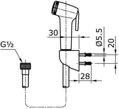 THX20NB สายฉีดชำระ