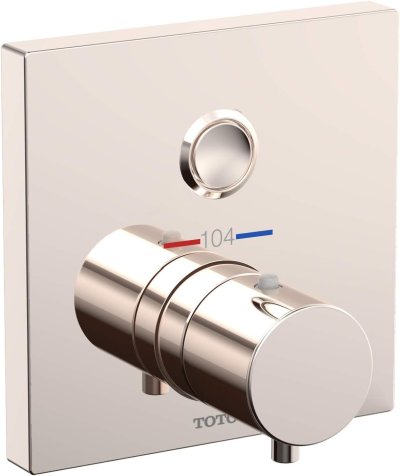 TBV02405T#PN ก๊อกผสมชนิดฝังผนัง แบบปรับอุณหภูมิคงที่ สำหรับน้ำออก 1 ทาง แบบปุ่มกด*1