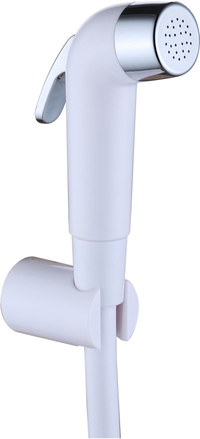 KA-03-325-11 ชุดฉีดชำระสีขาวพร้อมสายและขอแขวน