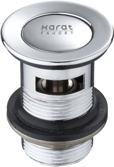 KA-01-254-50 สะดืออ่างล้างหน้าแบบกด (มีรูน้ำล้น) วัสดุ Zinc ชุบโครเมี่ยม