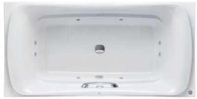 PPYB1930ZRHPW อ่างอาบน้ำเพิร์ลระบบนวดฟองอากาศ+มือจับ