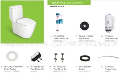 600R05DG-NCL (CL5161G-8H) อุปกรณ์หม้อน้ำ ACACIA EVOLUTION