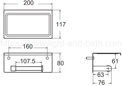 K-0498-84-BK ที่ใส่กระดาษชำระ รุ่น CONCEPT SQUARE (MATT BLACK)