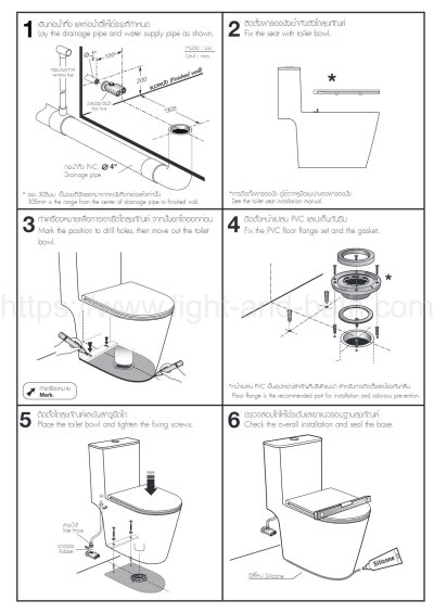 C103327 สุขภัณฑ์ แบบชิ้นเดียว 3/4.5 ลิตร รุ่น SIMPLY CONNECT