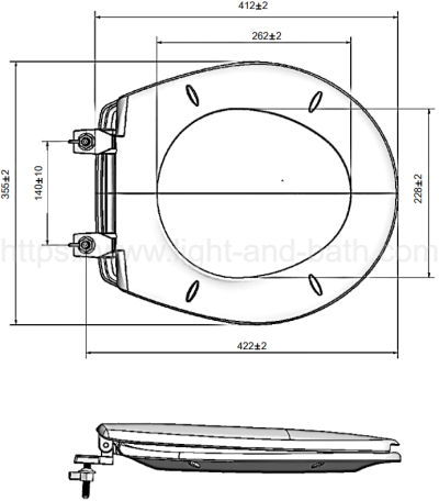 3900000-BM ฝารองนั่งชักโครก รุ่น 39 สีฟ้า