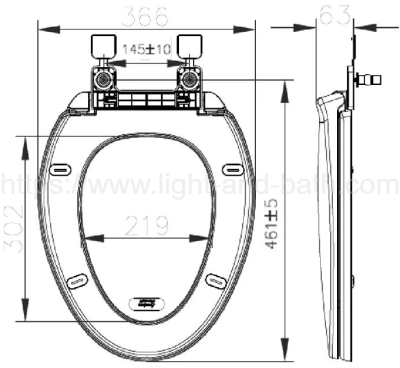 4800000-WT (CL6010M-6D) ฝารองนั่งชักโครก รุ่น 48 (สีขาว)