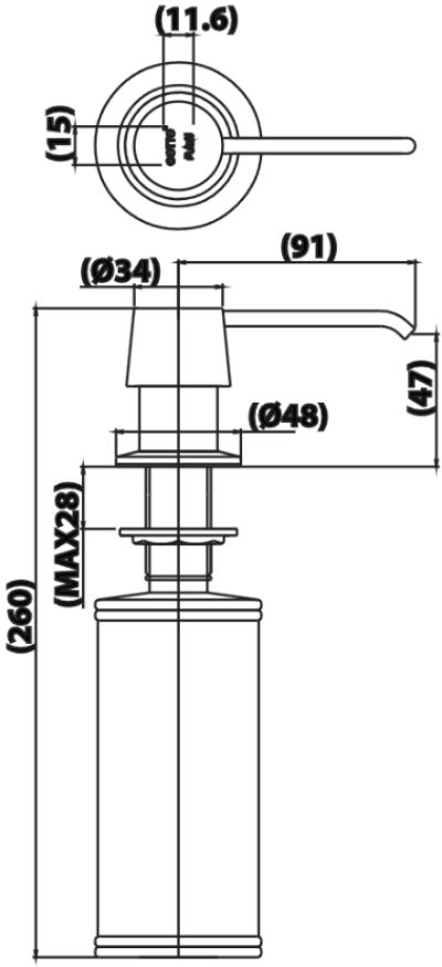 CT0147 ที่ใส่สบู่ฝังใต้เคาน์เตอร์