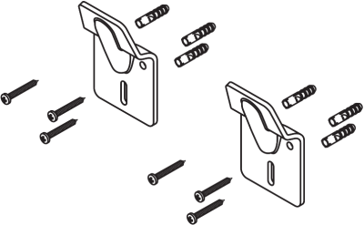 1057726-SP ชุดอุปกรณ์ติดตั้งอ่างล้างหน้า และโถปัสสาวะชาย (ขอแขวนครบชุด)