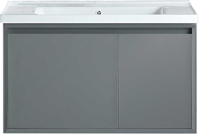 J 6308-CAB/SET ชุดอ่างล้างหน้าเซรามิคพร้อมตู้เก็บของ ขนาด 80 ซม.