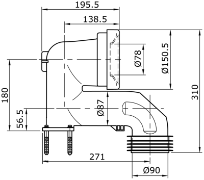 THX919 ข้อต่อพลาสติก