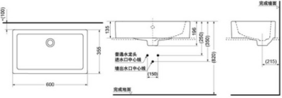 LW715B อ่างล้างหน้า แบบวางบนเคาน์เตอร์