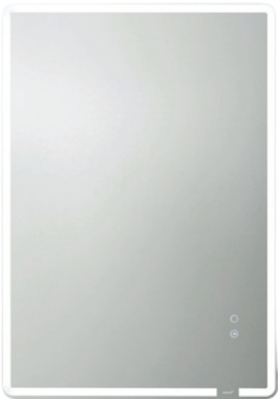 MNL006 กระจกเงากรอบโลหะสีดำพร้อม ไฟ LED เปิดปิดไฟ และระบบไล่ฝ้า 1,000 x 700 mm.