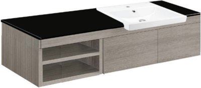 V00043P3#PJ ตู้เก็บของใต้อ่างล้างหน้าแบบแขวนผนัง สําหรับอ่าง C022607