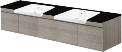 V00061P3#PJ ตู้เก็บของใต้อ่างล้างหน้าแบบแขวนผนัง สําหรับอ่าง C022607