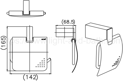 CT0273#GG(HM) ที่ใส่กระดาษชำระ รุ่น EDGE