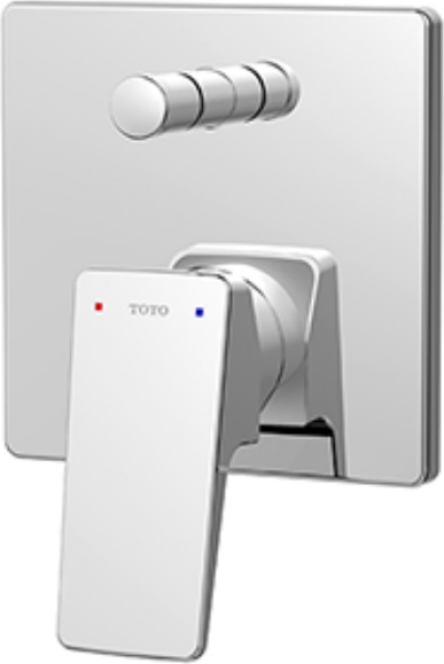 TTBR305KR ก๊อกผสมสำหรับลงอ่างอาบน้ำและยืนอาบ ชนิดฝังผนัง พร้อมชุดเปลี่ยนทิศทางน้ำ รุ่น RUFICE