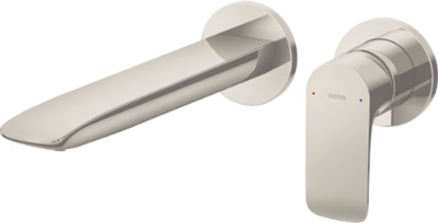 TLG04310T#BN ก๊อกผสมอ่างล้างหน้าแบบก้านโยก ชนิดฝังผนัง (Long Spout) ไม่รวมสะดือ