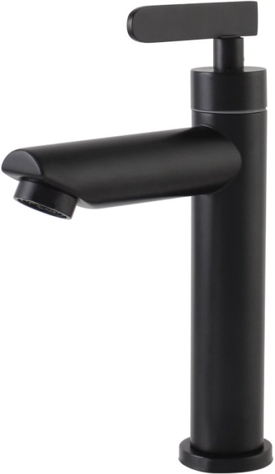 WS-2101M-BA ก๊อกอ่างล้างหน้าเดี่ยวสแตนเลส สีดำ รุ่น POPO