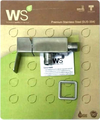 WS-1910 ก๊อกน้ำเย็นยืนอาบ แบบติดผนัง รุ่น SQUARE