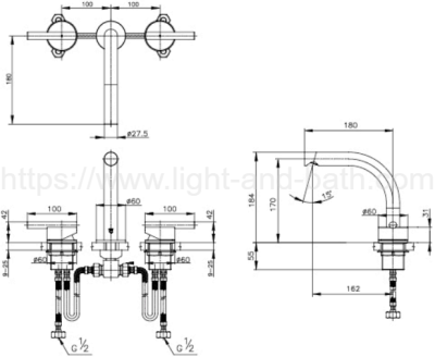 CPF202A#BN2 ก๊อกผสมอ่างล้างหน้าเซ็นเตอร์ 8 นิ้ว รุ่น QUIL