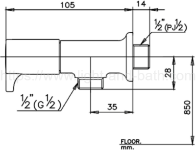 CPF1089C27#BN2 วาล์วเปิด-ปิดน้ำ รุ่น QUIL