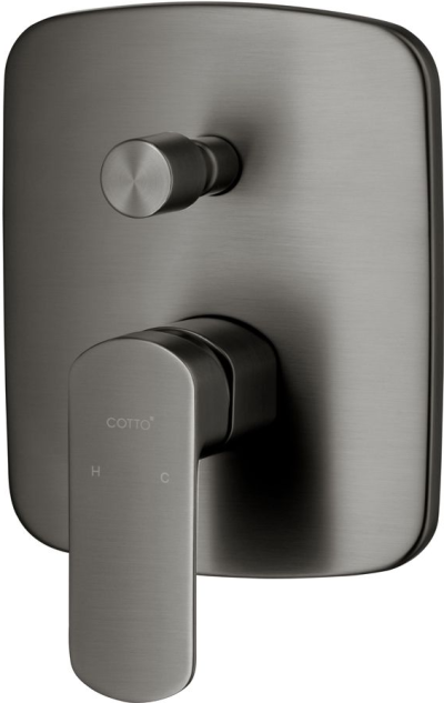 CT2334A#GG วาล์วผสมเปิด-ปิดน้ำพร้อมวาล์วเปลี่ยนทิศทางน้ำ รุ่น SAGE ( GUN GREY )