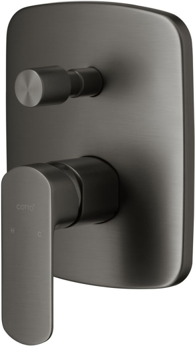 CT2334A#GG วาล์วผสมเปิด-ปิดน้ำพร้อมวาล์วเปลี่ยนทิศทางน้ำ รุ่น SAGE ( GUN GREY )