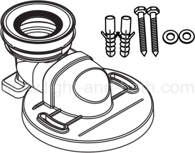 M12903 ชุดข้อต่อน้ำทิ้งชักโครกแบบลงพื้น
