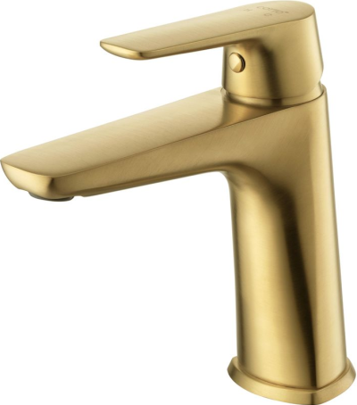 CT2341A#BGR ก๊อกผสมอ่างล้างหน้าพร้อมสายน้ำดี รุ่น STELLA (BRUSHED GOLD)