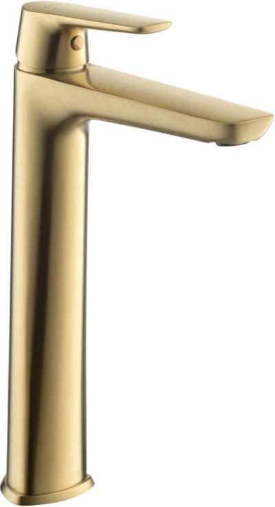 CT2342AY#BGR ก๊อกผสมอ่างล้างหน้าพร้อมสายน้ำดี รุ่น STELLA (BRUSHED GOLD)