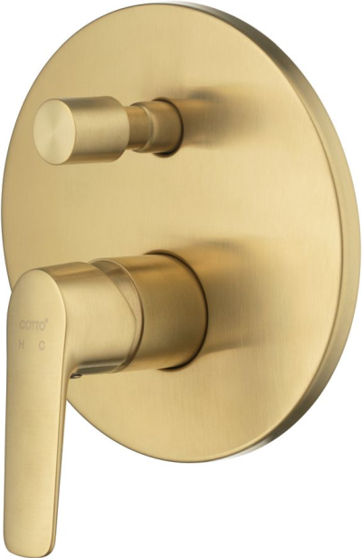 CT2344A#BGR วาล์วผสมเปิด-ปิดน้ำพร้อมวาล์วเปลี่ยนทิศทางน้ำ รุ่น STELLA (BRUSHED GOLD)
