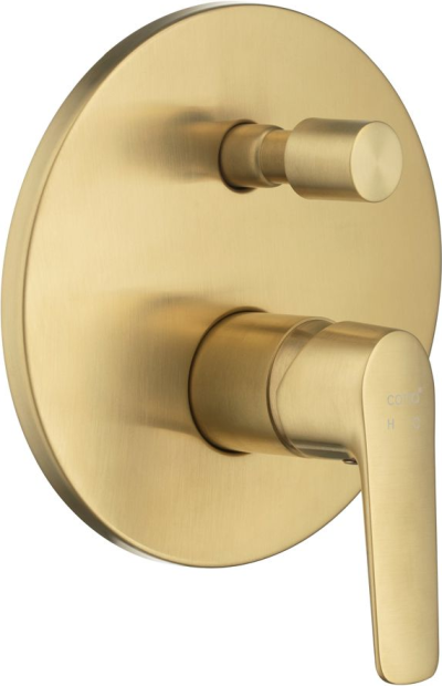 CT2344A#BGR วาล์วผสมเปิด-ปิดน้ำพร้อมวาล์วเปลี่ยนทิศทางน้ำ รุ่น STELLA (BRUSHED GOLD)