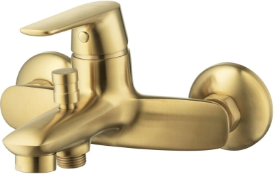 CT2345A#BGR ก๊อกผสมอ่างอาบน้ำ แบบติดผนัง รุ่น STELLA (BRUSHED GOLD)