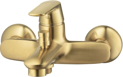CT2345A#BGR ก๊อกผสมอ่างอาบน้ำ แบบติดผนัง รุ่น STELLA (BRUSHED GOLD)