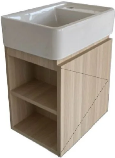 V05001P2 ตู้เก็บของใต้อ่างล้างหน้า สำหรับรุ่น GEO XS