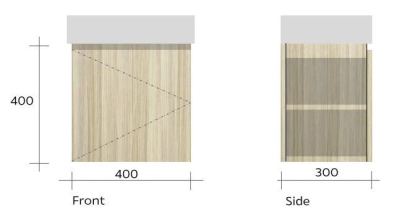 V05001P2 ตู้เก็บของใต้อ่างล้างหน้า สำหรับรุ่น GEO XS
