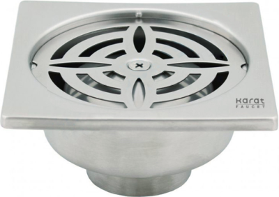 KA-56-831-ST ตะแกรงกันกลิ่นแบบเหลี่ยมต่อท่อ PVC ขนาด Ø 1.5-3 นิ้ว หน้าแปลน 3.5 นิ้ว (สเตนเลส 304) Flow Rate 14 L